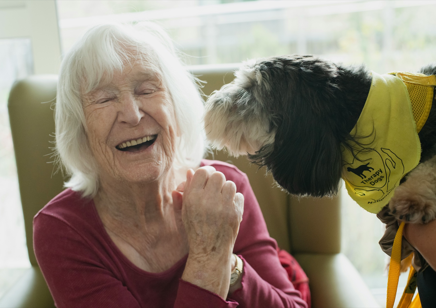 A calm, supportive care moment at home